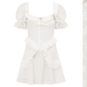 Sabo Skirt White Floral Mini Dress